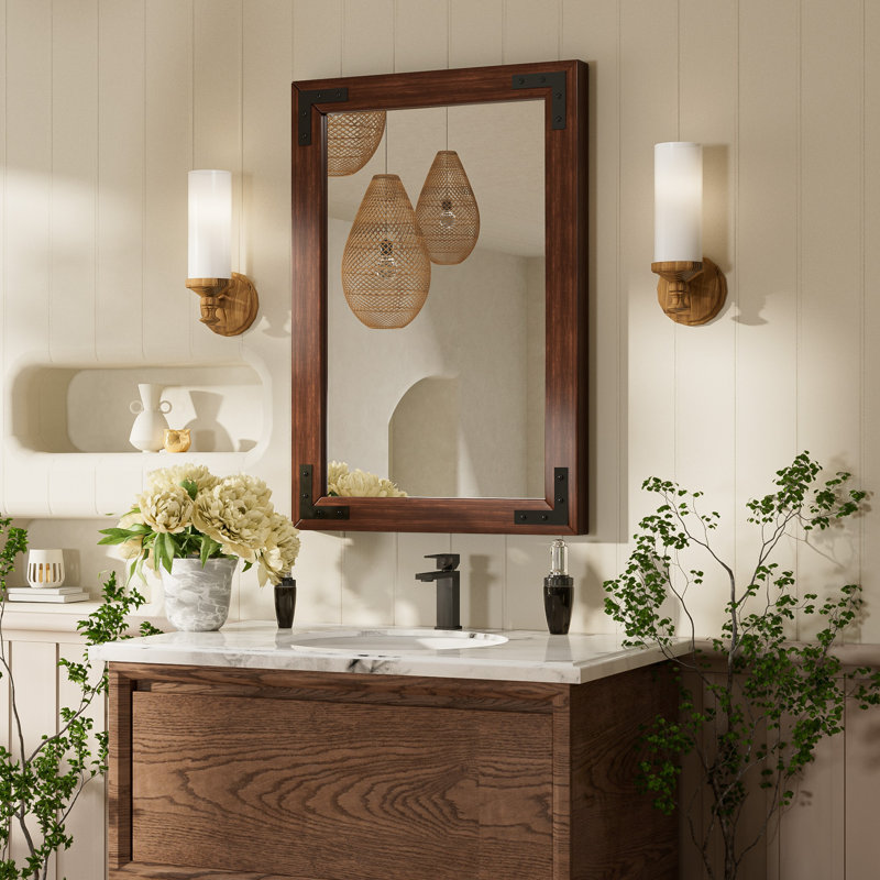 Miroir Gwenneth, 18 po x 26 po, Brun