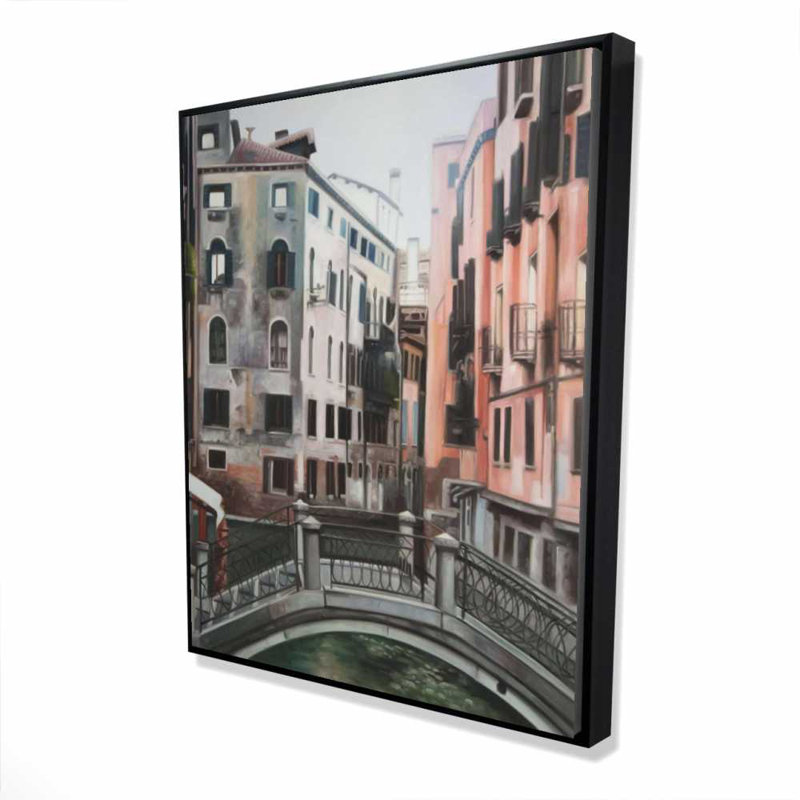 Venise - Pont encadré, toile pour décoration intérieure