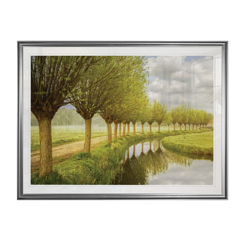 «Holland», reproduction, H 20 po x l 24 po x P 1,5 po, Cadre argenté