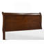 Lit-bateau classique de style Louis Philipe avec motif de cerisier brun-121473107-114230632