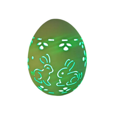 Easter Egg Hollowed Out Glowing Egg