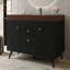 Meuble-lavabo autoportant moderne 36 po avec plateau en pierre frittée-1246972229