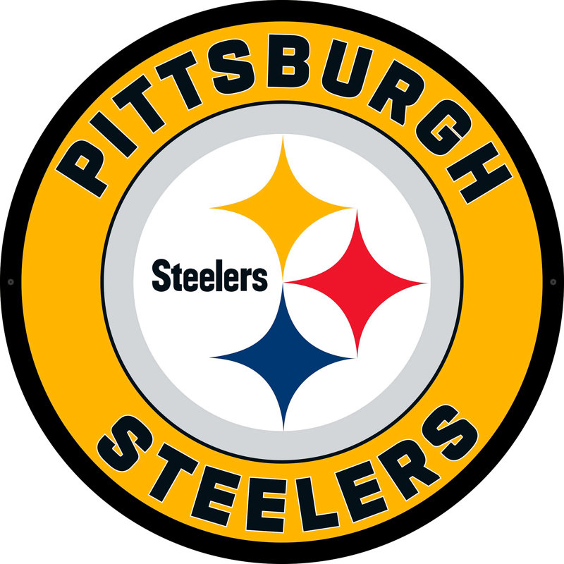 Plaque murale lumineuse NFL, Steelers de Pittsburgh