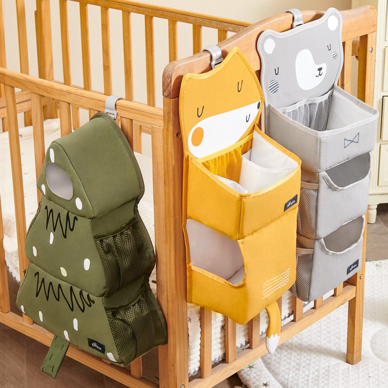 Empileur de couches pour lit de bébé à imprimé animal