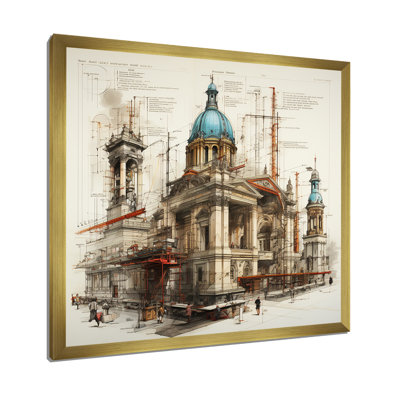 Dessin d'une banque sur toile