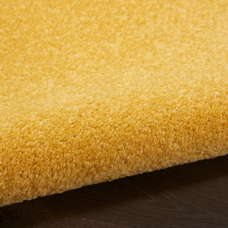 Nourison Essentials Yellow Indoor/Outdoor Area Rug, Rectangle 5' x 7'