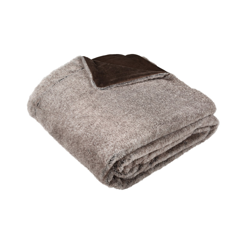 Corrèze Throw Blanket, W130 x L150cm, Taupe