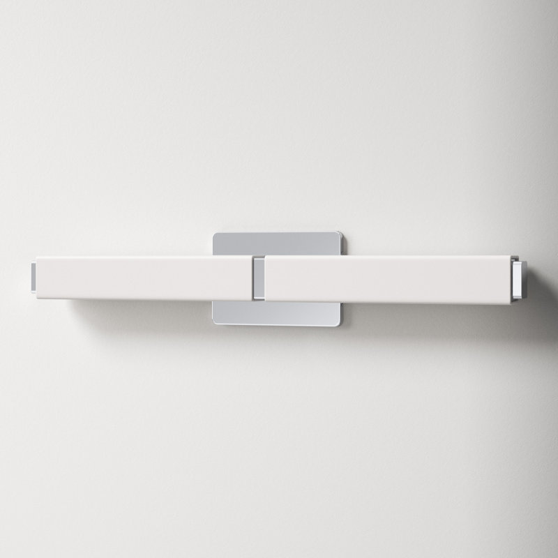 Erby LED Flush Mounted Sconce, 5" H x 27" W x 3" D, Brushed Nickel, 2700K