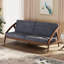 186.4Cm Corduroy Standard Sofa-2143137203