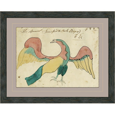American Eagle- Mennonite Ledger Drawing Giclee Print by Soicher Marin Archives