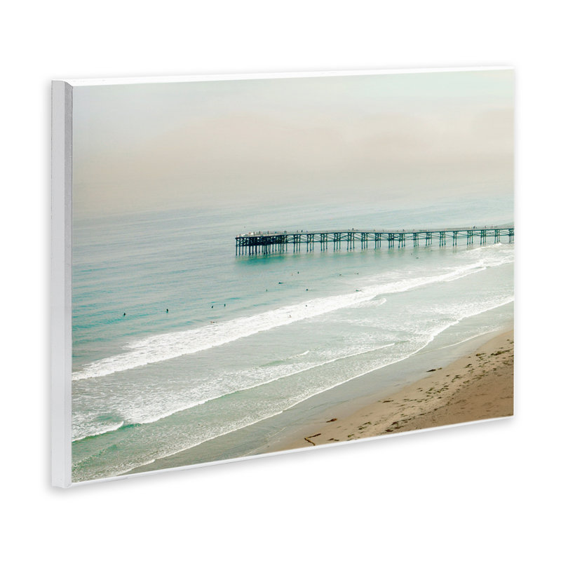 «Distant Pier Beach Jetty», art par Rhonda Addison, H 13 po x l 19 po