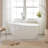 55.3" X 28.3" Freestanding Soaking Bathtub-86772435