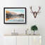Mountain Reflection in Italy in Abstract - Picture Frame Graphic Art Print-55731012-55731018