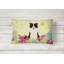 Coussin collie rectangulaire pour œufs de pâques