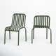 Abra Powder Coated Steel Outdoor Stacking Dining Side Chair