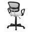 Chaise de bureau, hauteur réglable, pivotante, ergonomique, accoudoirs, bureau d'ordinateur, bureau, juvénile, métal maillé-1158341290