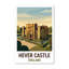 Hever Castle, England - Romantic Travel Poster Of A Tudor Moated Castle In Kent. Giclee Print On Wrapped Canvas. Wall Art, Home Decor - Castles & Palaces, England - Wrapped Canvas Print-193582632