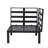 2-Piece Corner Chair Loveseat Upholstered In Polyester With Powder-Coated Aluminum Frame And Removable Cushion Hamilton Collection-106814418