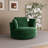 49.6" W Oversized Modern Swivel Accent Chair With Pillows And Ottoman-42282144