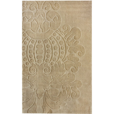 Tapis ivoire en laine tissé à la main Cantle