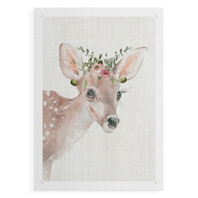 Dressy Fawn -Canvas Print Only - NOT FRAMED