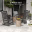 Chaise berçante d'extérieur 2 pièces Outsunny