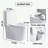 Small Compact One Piece Toilet Dual Flush