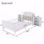 Lit plateforme simple en métal avec éclairage, pour chambre d'enfant-751545486