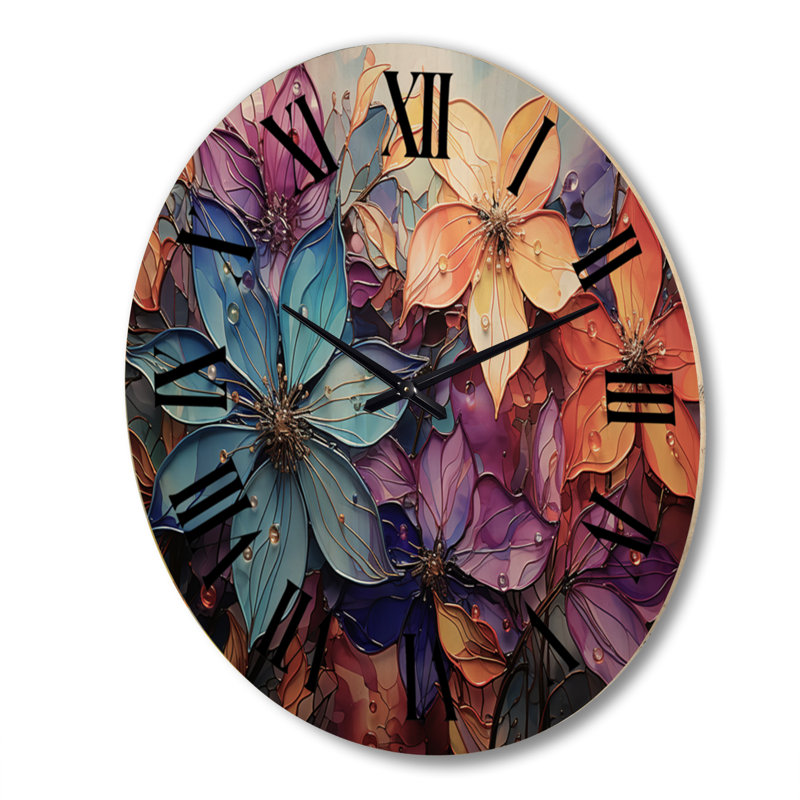 Horloge murale en bois massif Yankarlo, Très grand