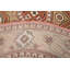 Tapis ivoire/rouge/brun rond oriental