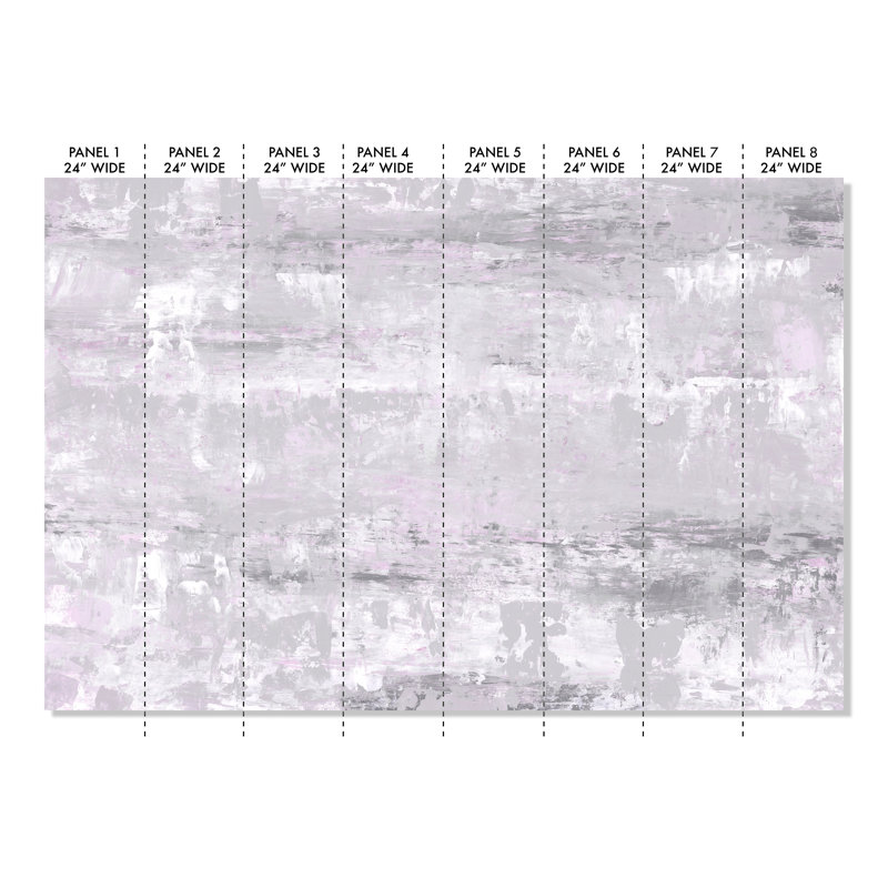 Murale Desrt Winds,  L 120 po x L 192 po , Mauve