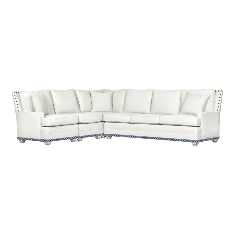 American Bungalow 4-Piece Riverside L-Sectional, Yes, Casa Blanca, Tommy Snow