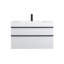 Meuble-lavabo mural blanc 36 po avec lavabo en acrylique intégré, 2 tiroirs à fermeture en douceur, armoire flottante moderne pré-assemblée-2000271840-2000271841