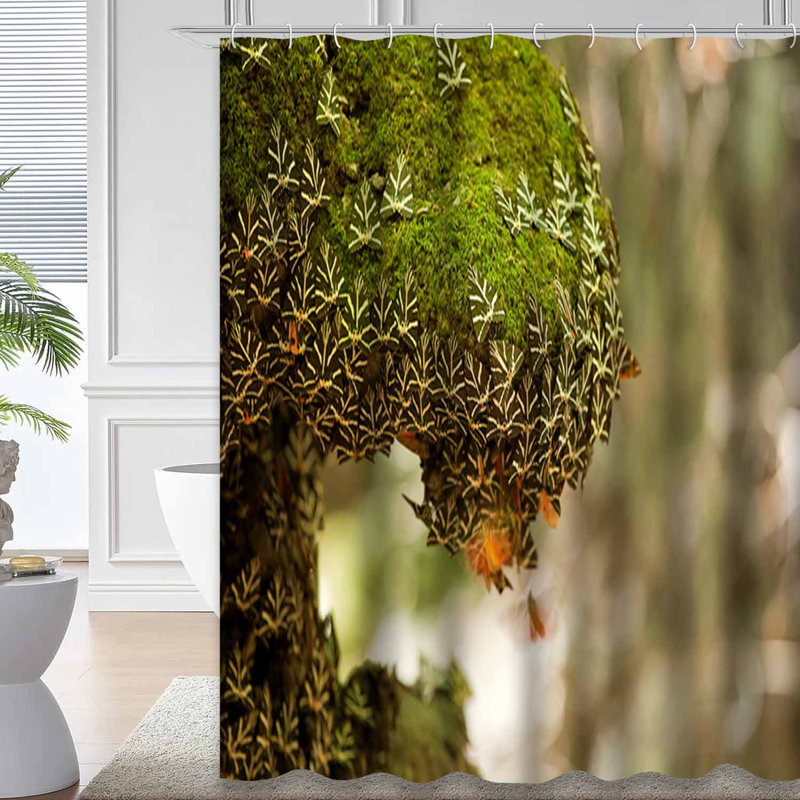 Rideau de douche avec 12 crochets Valley Island, L 72 po x l 84 po