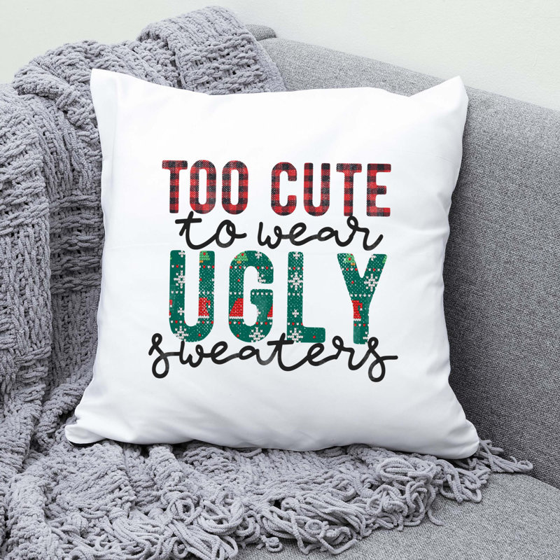 Christmas6_1 Polyester/Polyester Blend Reversible Throw Pillow, 18" x 18"