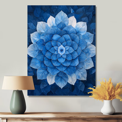 Bleu et blanc hydrangées kaléidoscope