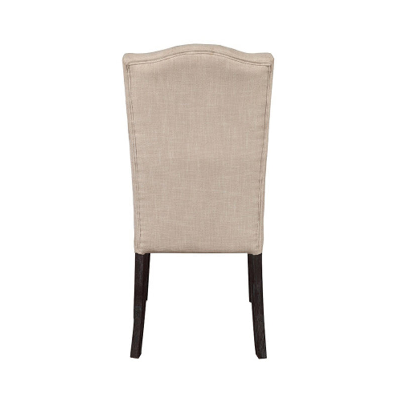Chaises de salle à manger rembourrées en lin