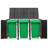 6.79 ft. W x 2.63 ft. D Poly Rattan Traditional Garbage Shed-88344685