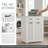Laundry Cabinet With 2 Removable Laundry Basket And 2 Drawers