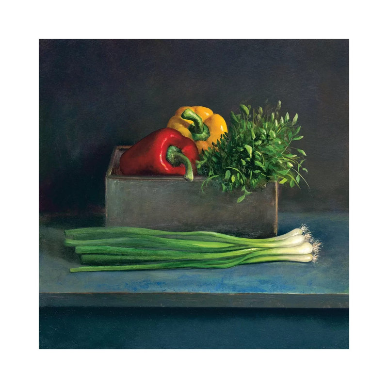 Still Life With Paprika by Jos Van Riswick - Wrapped Canvas Painting, 30.48 cm H x 30.48 cm W