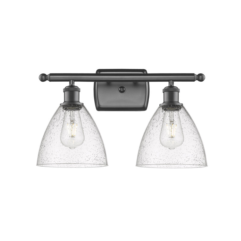 Éclairage pour meuble-lavabo 2 lumières Shauna, Bronze huilé, DEL