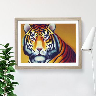 Tiger Portrait Vol.2 1 Piece Single Picture Frame Wall Art