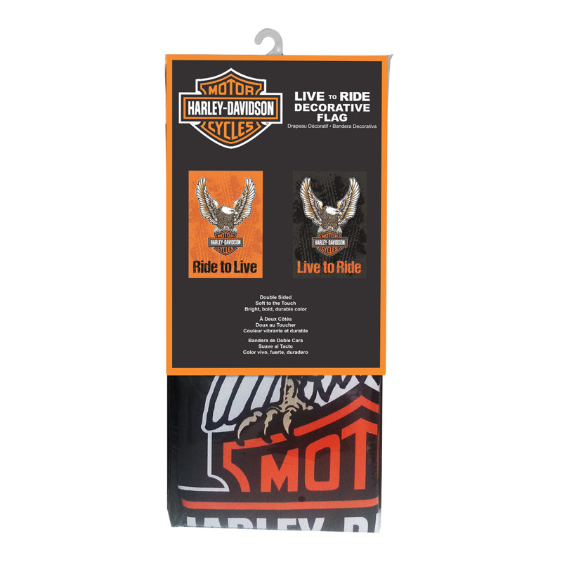 Drapeau vertical à 2 côtés Harley-Davidson®, H 43 po x l 29 po x P 0,1 po
