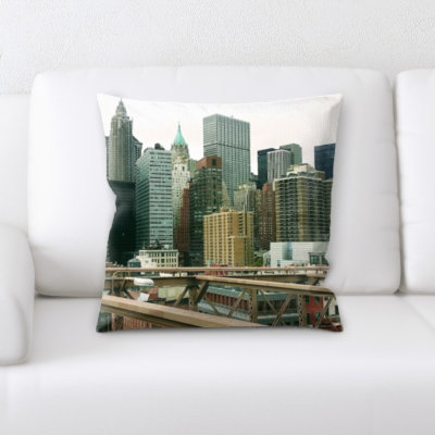 Gorsuch Faux Leather Throw Pillow