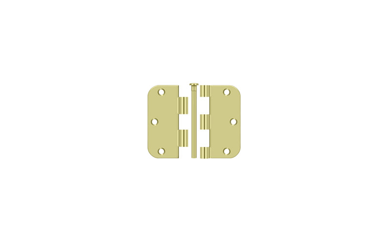 Charnière à rayon 3-1 / 2 po x 3-1 / 2 po x 5/8 po Deltana S35R5BK2D-UN, épaisseur résidentielle en dichromate de zinc
