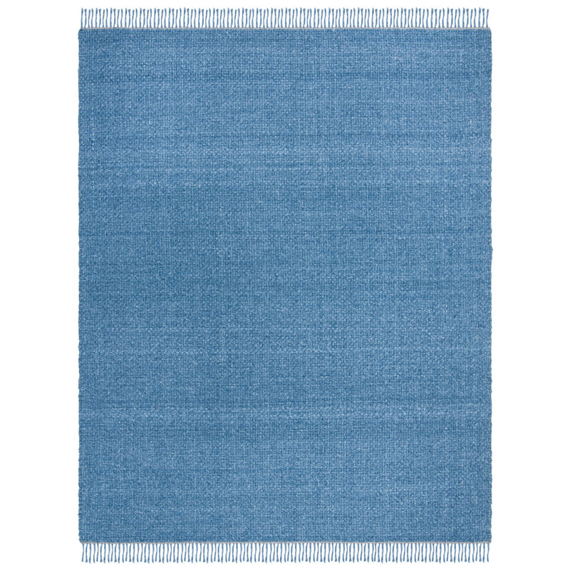 Tapis bleu en laine tissé à la main Lauren Ralph Lauren Amalie, Rectangle 8 pi x 10 pi