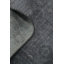 Tapis unique en coton gris anthracite et gris 7 pi 11 po x 5 pi 7 po