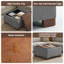 Repose-pieds de rangement l 29,1 po avec plateau en bois-383384382-374651432