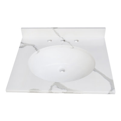 Kingston Brass Norbiton 25-Inch Solid Surface Vanity Top