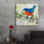 «Happy Bluebird» par St. Hilaire Elizabeth, art en verre acrylique-1458035296